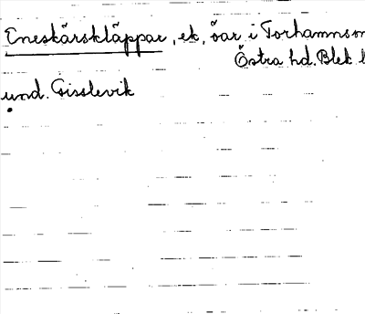 Bild på arkivkortet för arkivposten Eneskärskläppar