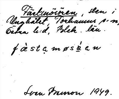 Bild på arkivkortet för arkivposten Fästmösören