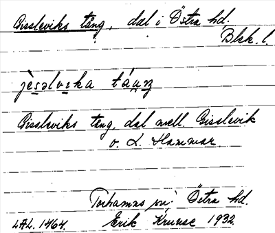 Bild på arkivkortet för arkivposten Gissleviks tång