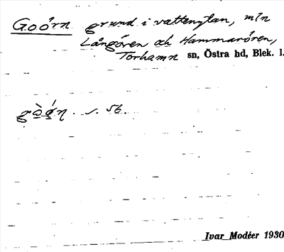 Bild på arkivkortet för arkivposten Goörn