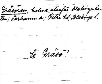 Bild på arkivkortet för arkivposten Gräsören