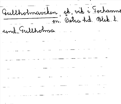 Bild på arkivkortet för arkivposten Gullholmaviken