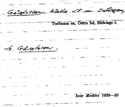 Bild på arkivkortet för arkivposten Gåsafittan