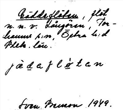 Bild på arkivkortet för arkivposten Gäddeflöten