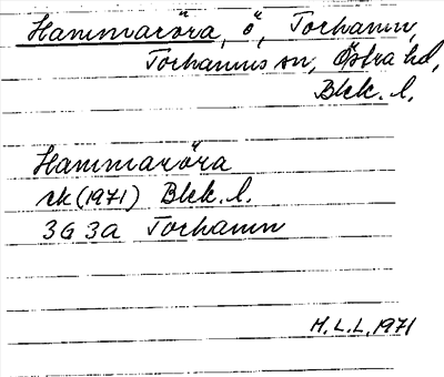 Bild på arkivkortet för arkivposten Hammaröra