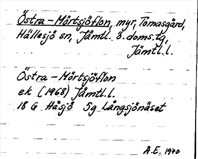 Bild på arkivkortet för arkivposten Östra-Mörtsjöflon