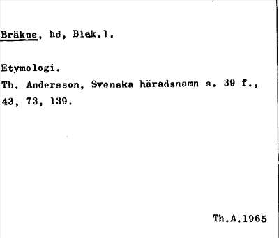 Bild på arkivkortet för arkivposten Bräkne