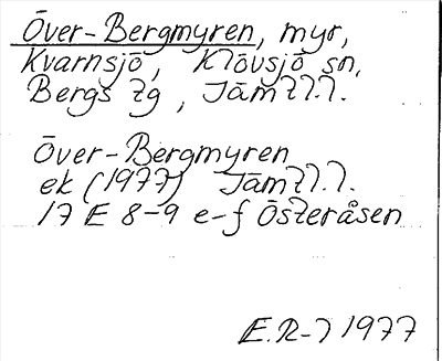 Bild på arkivkortet för arkivposten Över-Bergmyren
