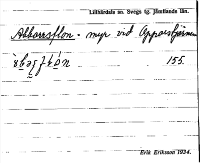 Bild på arkivkortet för arkivposten Abborrsflon