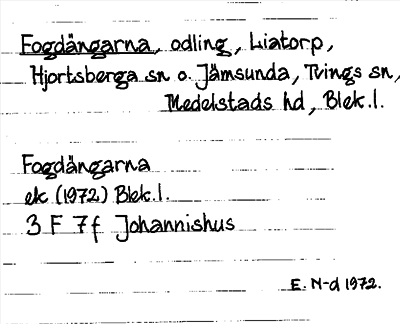 Bild på arkivkortet för arkivposten Fogdängarna