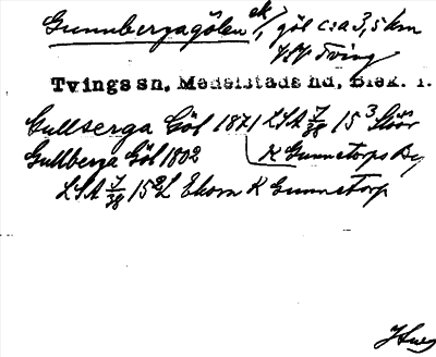 Bild på arkivkortet för arkivposten Gunnbergagölen