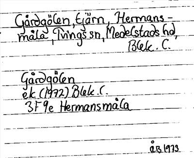 Bild på arkivkortet för arkivposten Gårdgölen