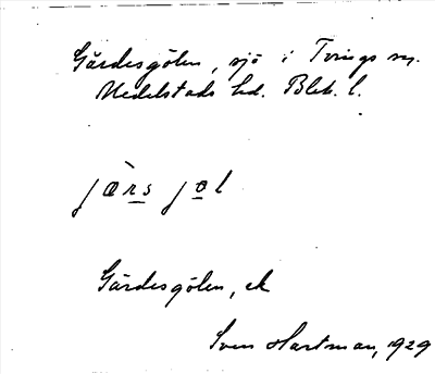 Bild på arkivkortet för arkivposten Gärdesgölen
