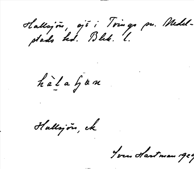 Bild på arkivkortet för arkivposten Hallsjön