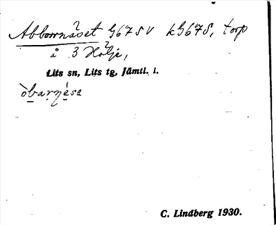 Bild på arkivkortet för arkivposten Abborrnäset
