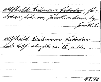 Bild på arkivkortet för arkivposten Alfhild Erikssons fäbodar