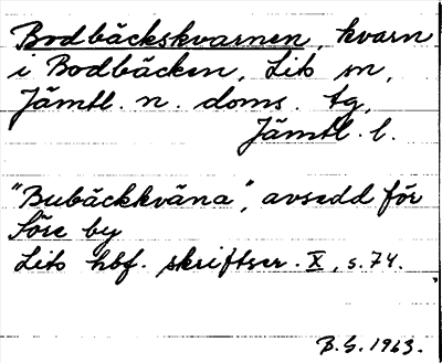 Bild på arkivkortet för arkivposten Bodbäckskvarnen