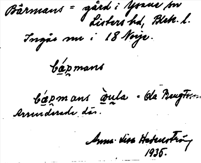 Bild på arkivkortet för arkivposten Bärmans