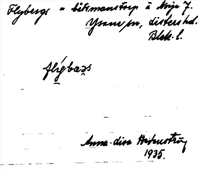 Bild på arkivkortet för arkivposten Flybergs