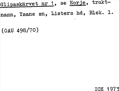 Bild på arkivkortet för arkivposten Glipaskärvet