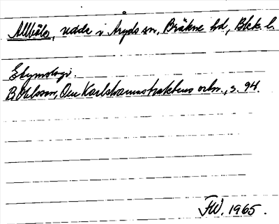 Bild på arkivkortet för arkivposten Allböle