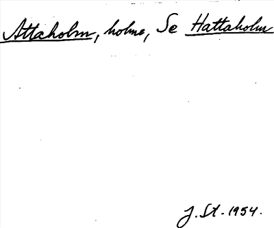 Bild på arkivkortet för arkivposten Attaholm