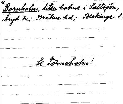 Bild på arkivkortet för arkivposten *Bornholm