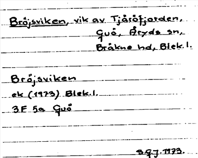 Bild på arkivkortet för arkivposten Bröjsviken