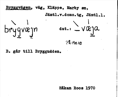 Bild på arkivkortet för arkivposten Bryggvägen