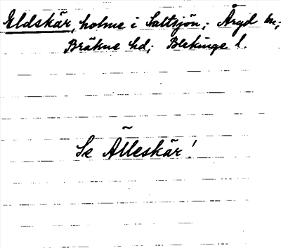 Bild på arkivkortet för arkivposten Eldskär