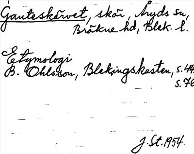 Bild på arkivkortet för arkivposten Ganteskärvet