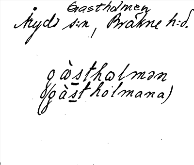 Bild på arkivkortet för arkivposten Gastholmen