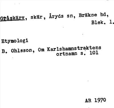 Bild på arkivkortet för arkivposten Gråskärv