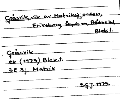 Bild på arkivkortet för arkivposten Gräsvik