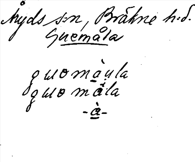 Bild på arkivkortet för arkivposten Guemåla