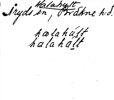 Bild på arkivkortet för arkivposten Halahult