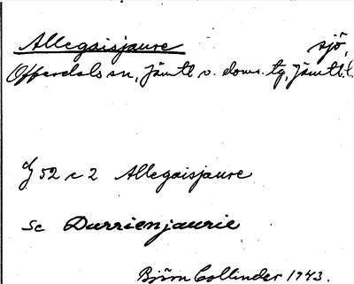 Bild på arkivkortet för arkivposten Allegaisjaure