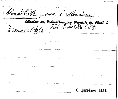 Bild på arkivkortet för arkivposten Almåsböle