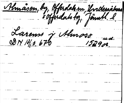 Bild på arkivkortet för arkivposten Almåsen
