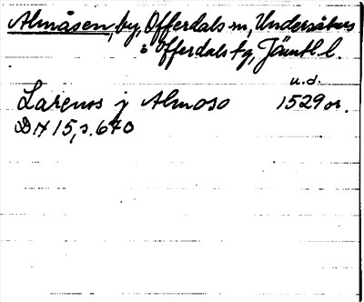 Bild på arkivkortet för arkivposten Almåsen