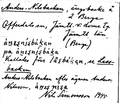 Bild på arkivkortet för arkivposten Anders-Nilsbacken