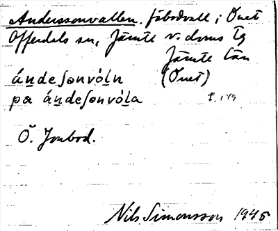 Bild på arkivkortet för arkivposten Anderssonvallen