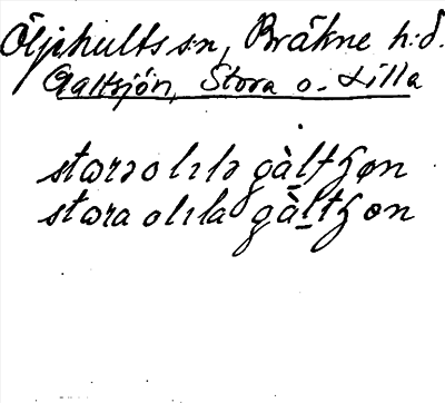 Bild på arkivkortet för arkivposten Galtsjön, Stora o. Lilla