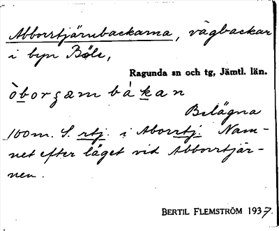 Bild på arkivkortet för arkivposten Abborrtjärnbackarna
