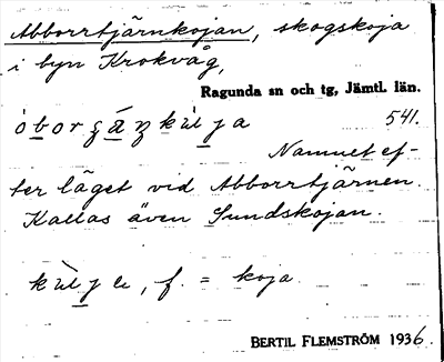 Bild på arkivkortet för arkivposten Abborrtjärnkojan