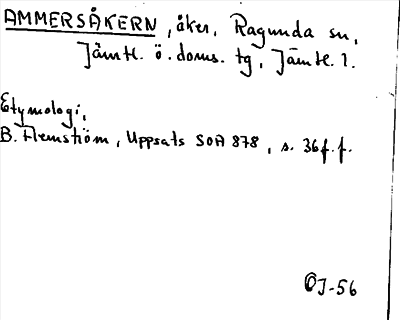 Bild på arkivkortet för arkivposten Ammersåkern
