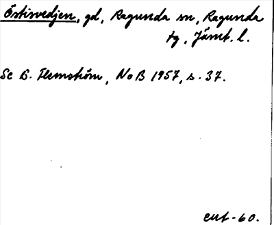 Bild på arkivkortet för arkivposten Östisvedjen