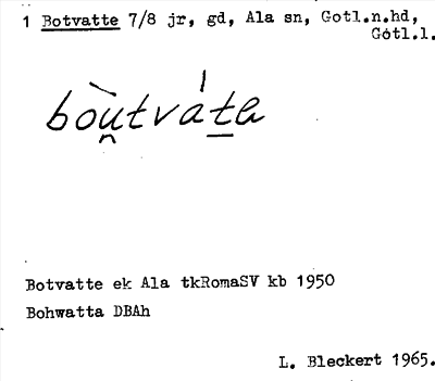 Bild på arkivkortet för arkivposten Botvatte