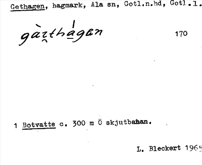 Bild på arkivkortet för arkivposten Gethagen