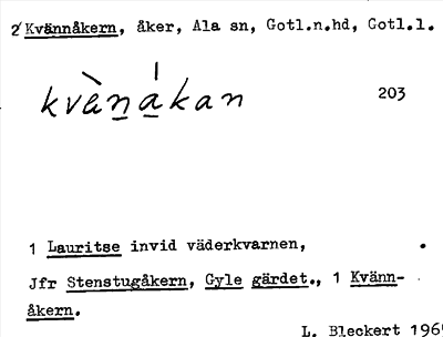 Bild på arkivkortet för arkivposten Kvännåkern